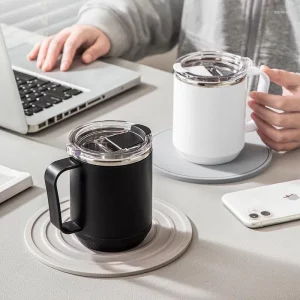 Water Bottles 500ml Coffee Insulation Cups With Handle Portable Stainless Steel Bottle Double-layer Milk Cup For Home Office Thermal Mug