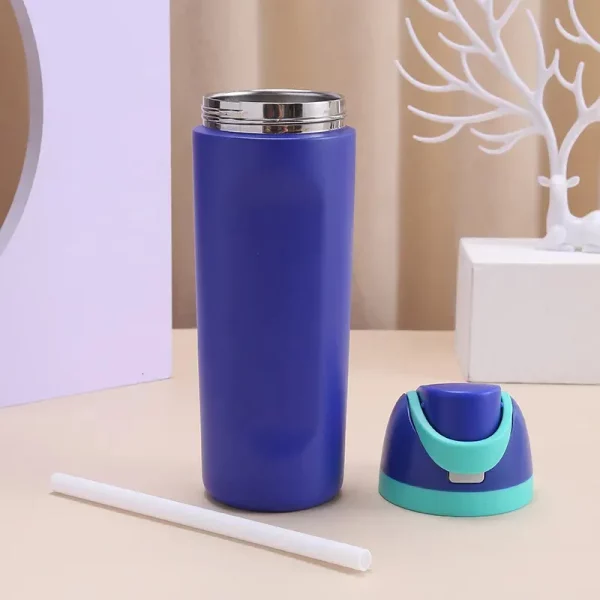 600ML  stainless steel water bottle cup vacuum flame water bottle for outdoor camping sports insulated cup - Image 2