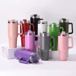 Car Cup Super Large Capacity 40oz Handle Cup Car Insulation and Cooling Ice King Cup