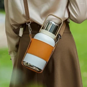 Water Bottles 800/1200ml  Stainless Steel Insulated Cup Large Capacity Portable Outdoor Travel Kettle