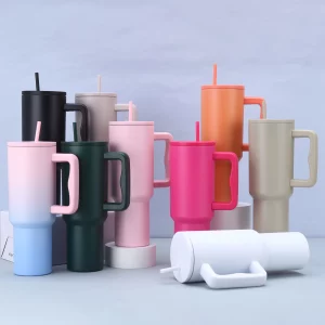 Wholesale 40oz Car Cup Third Generation 40 Handle Cup Large Capacity Outdoor Insulated Cup Car Straw Ice King Cup