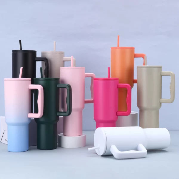 Wholesale 40oz Car Cup Third Generation 40 Handle Cup Large Capacity Outdoor Insulated Cup Car Straw Ice King Cup