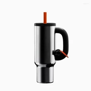 Water Bottles Straw Insulated Cup 1050ml Customization  Stainless Steel Liner Large Capacity Desktop
