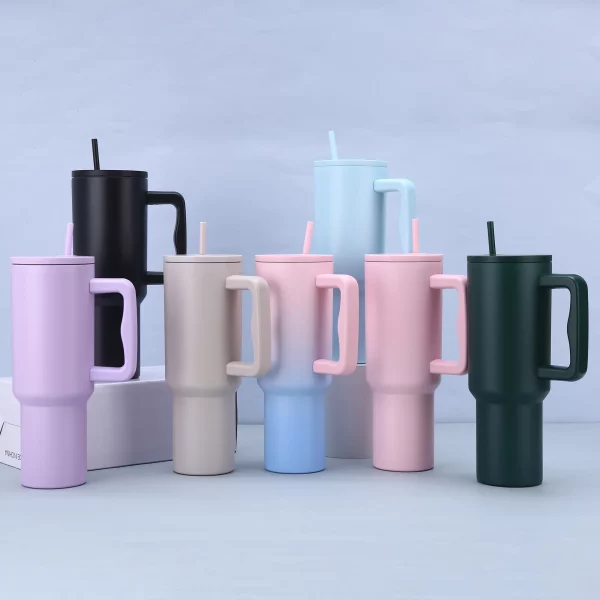 Wholesale 40oz Car Cup Third Generation 40 Handle Cup Large Capacity Outdoor Insulated Cup Car Straw Ice King Cup - Image 2