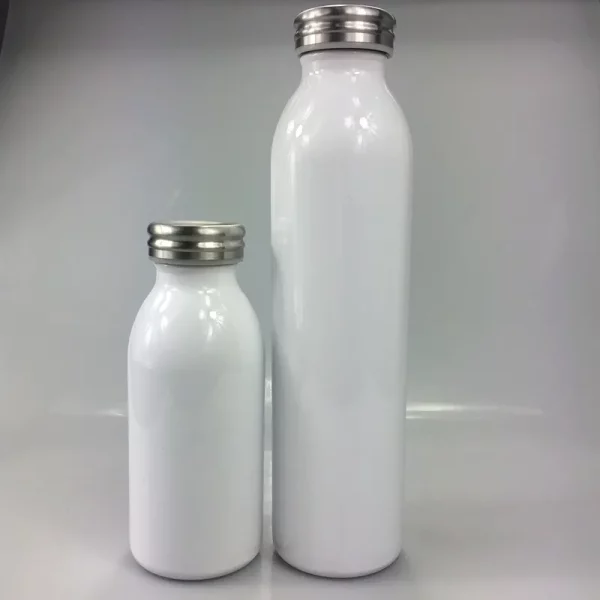 DIY Heat Sublimation 12oz/20oz Milk Bottles Stainless Steel Milk Flask with Lids Kids Double Wall Vacuum Insulated Water Bottle - Image 2