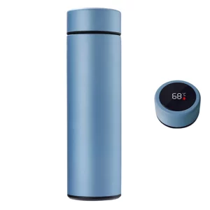Smart Lid Water Bottle Stainless Steel Intelligent Thermos Cup Temperature Display Vacuum Portable Screen Soup Coffee Insulation Mugs Tumbler