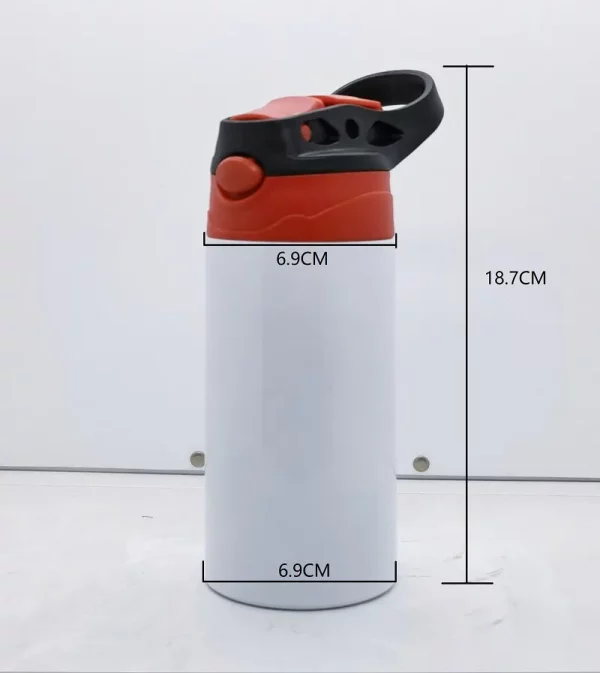 Sippy Cups Sublimation Kids Tumblers 12oz STRAIGHT Stainless Steel Water Bottles Double Insulated Vacuum Drinking Milk Mugs - Image 2