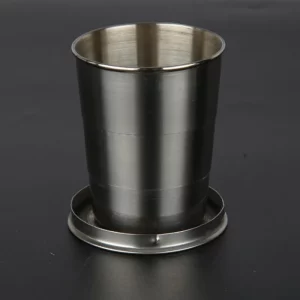 Stainless Steel Camping Folding Cup Traveling Outdoor Camping Hiking Mug Portable Collapsible Cup fast shipping